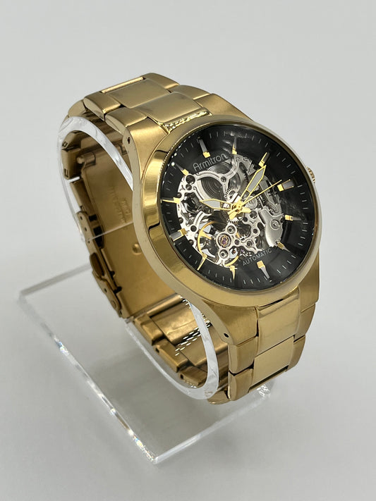 Armitron Automatic Skeleton Watch - face - dial - bezel - movement